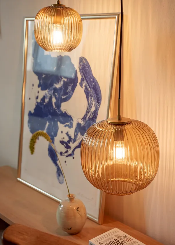 Vibra Pendel 18 cm Amber