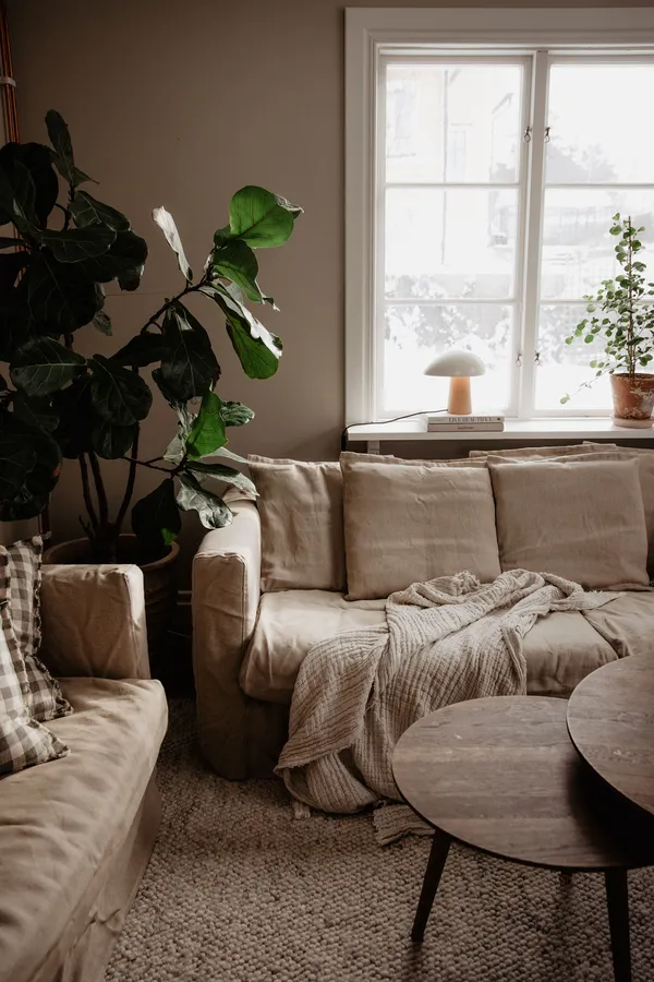 Verhoilu Le Grand Air Love Seat-sohvalle Pellava Savage Linen