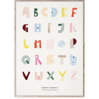 Alphabet Spaghetti ENG - Multi-colour - 70x100