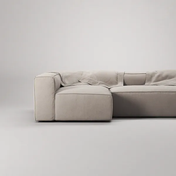 Grand Nelipaikkainen Sohva Divaani Vasen Sandshell Beige
