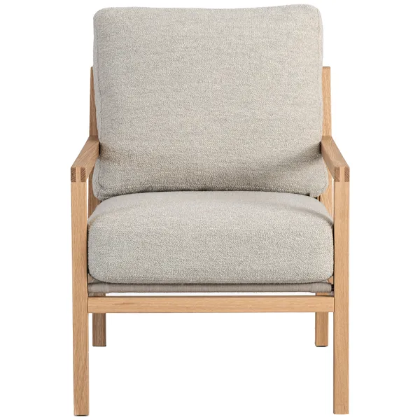 Seventy Five Wood Lænestol Egetræ / Bouclé Sand
