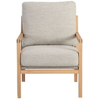 Seventy Five Wood Lænestol Egetræ / Bouclé Sand