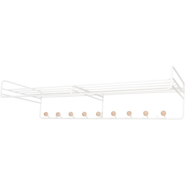 Bill Hattehylde L 102 cm Hvid / Birk