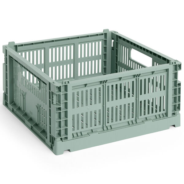Colour Crate Medium Square Opbevaring Sage Green