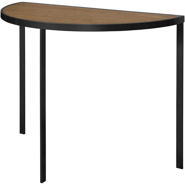 Square Konsollbord 93xx46x70 cm Svart/Burned Walnut