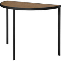 Square Konsollbord 93xx46x70 cm Svart/Burned Walnut