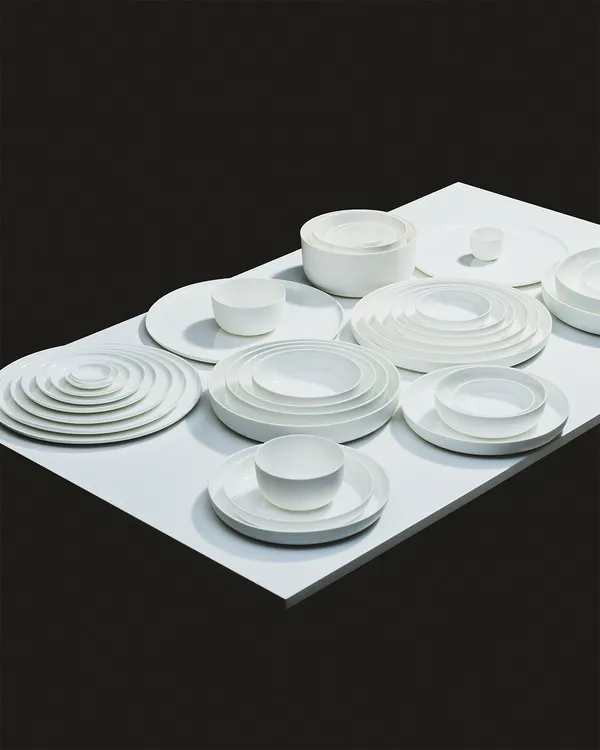 Base Plate Medium White
