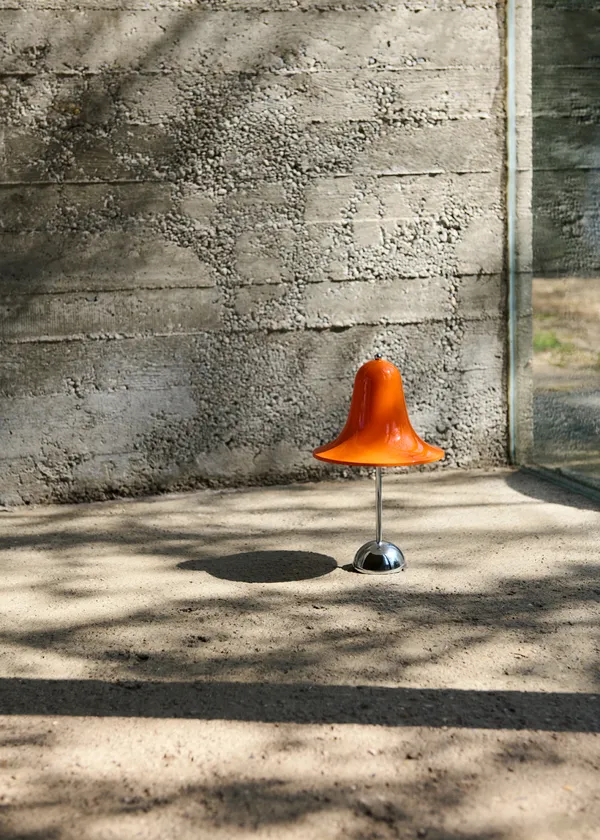 Pantop Bordslampa Portabel Ø18 Krom / Vivid Orange