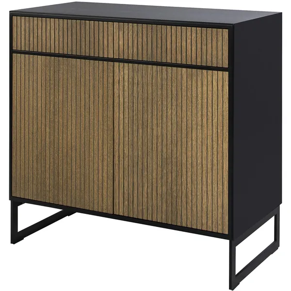 Line Burned Walnut Skænk Sort/Sort