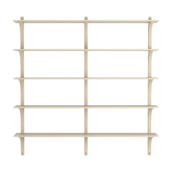 Levi Wall Shelf 180 cm Big Brass / Naturlack Ash
