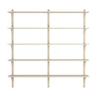 Levi Wall Shelf 180 cm Big Brass / Naturlack Ash
