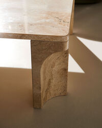 Doric Soffbord Neutral White 80x140 cm