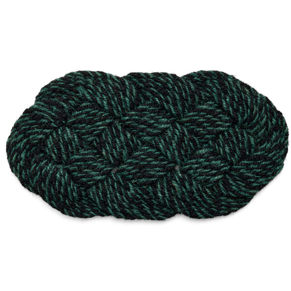 Coco Dörrmatta Swirl 40x80 cm Green / Black