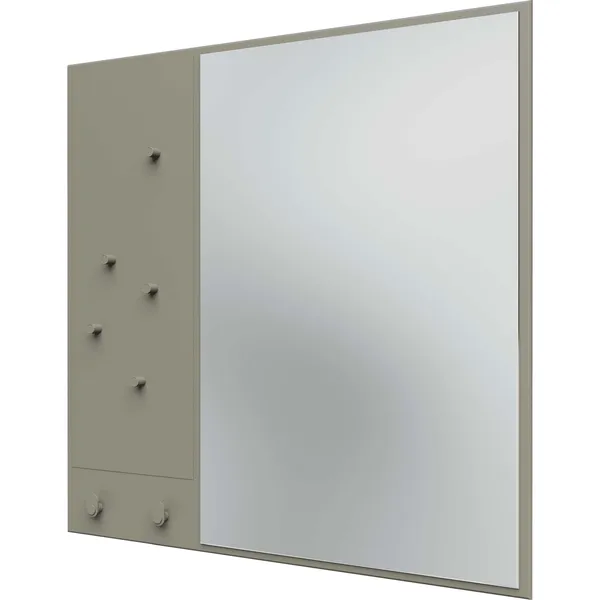 Memo Wall Mirror With Notice Board Fennel