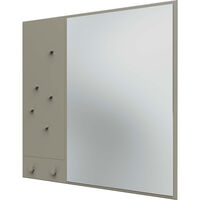 Memo Wall Mirror With Notice Board Fennel