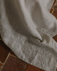 Hemstitched Linen Bedspread 280x280 cm