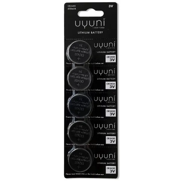 CR2450 Battery 3V 550mAh 5-pack