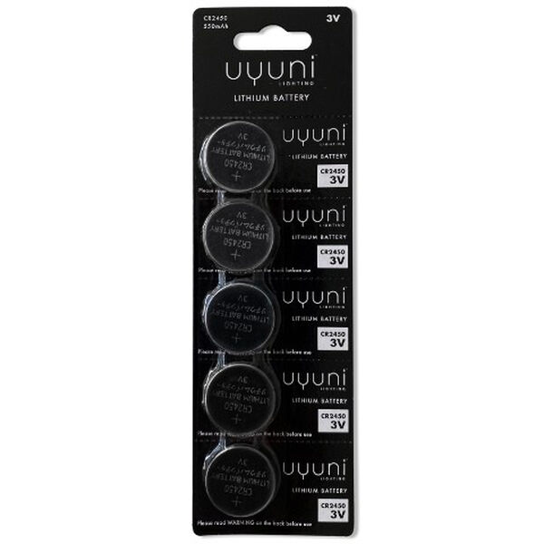 CR2450 Battery 3V 550mAh 5-pack