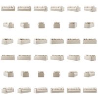 Le Grand Air 3-Personers Sofa Hør Creamy White