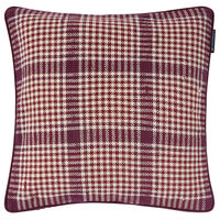 Checked Pudebetræk 50x50 cm Brunt / Fudge / Lys Beige