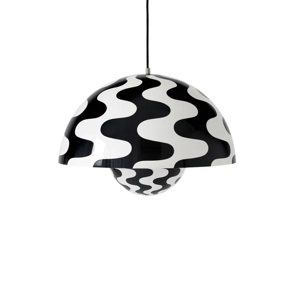 Flowerpot VP2 Pendel Black/White