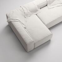 Grand 4-Personers Sofa Divan Venstre Moon White