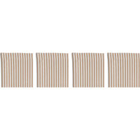 Narrow Stripe Glassunderlag 10x10 cm 4-pk Beige