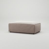 Grand Fotskammel Fløyel Dusk Beige