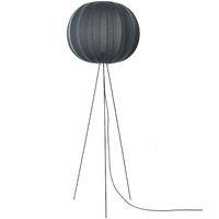 Knit-Wit Gulvlampe Høj Rund 60 cm Sort