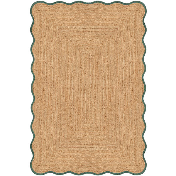 Scallop Juuttimatto 250x350 cm Tummanvihreä