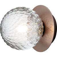 Liila 1 Vegg-/Taklampe 140 mm Mørk Bronse / Klar