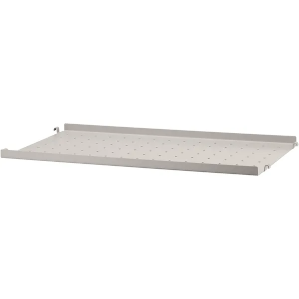 String Hyllplan Med Låg Kant Metall 30x58 cm Beige