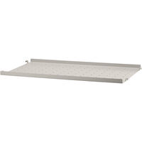 String Hyllplan Med Låg Kant Metall 30x58 cm Beige