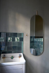 Wall Mirror Tall Brass