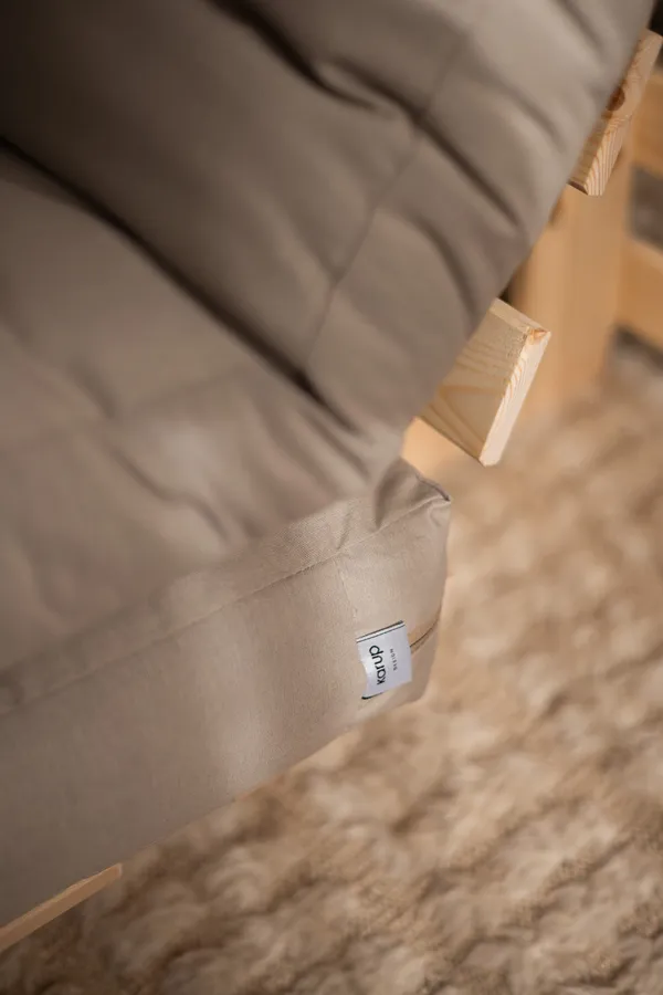 Roots 140 Sovesofa Med Madras Raw / Beige