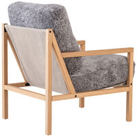Seventy Five Wood Lænestol Egetræ / Fåreskind Scandinavian Grey