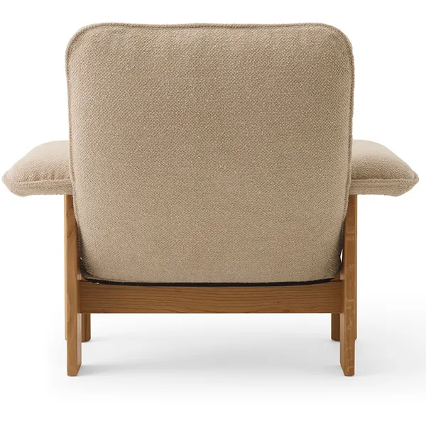 Brasilia Lenestol med Ottoman Natural Oak Bouclé 02 Beige