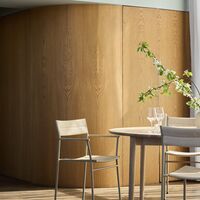 Vev Spisebordsstol Med Armlæn Grey Beige/Natual