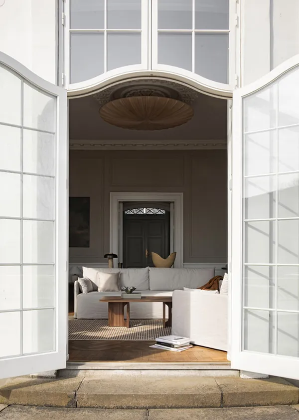 Offset Sofa 3-seters Avtagbar Stopning Cotlin Oat