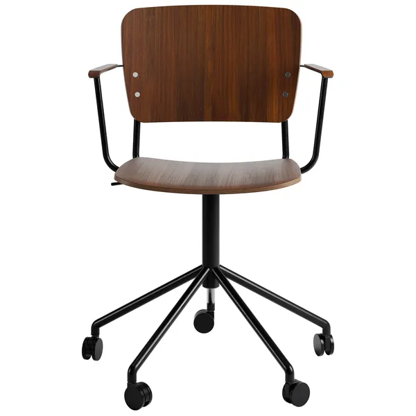Mono Black Swivel adjustable/armrests Oak Smoked