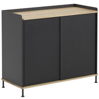 Enfold Skänk 45x100 cm Lackerad Ek / Antracit