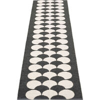 Poppy Teppe Sort/Vanilla 70x250 cm