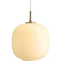 VL45 Radiohus Pendel 250 mm Messing / Glossy Pale Yellow
