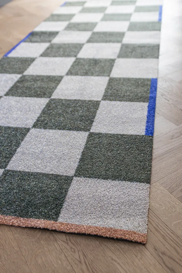 Square Plastmatta 77x240 cm Olivgrön