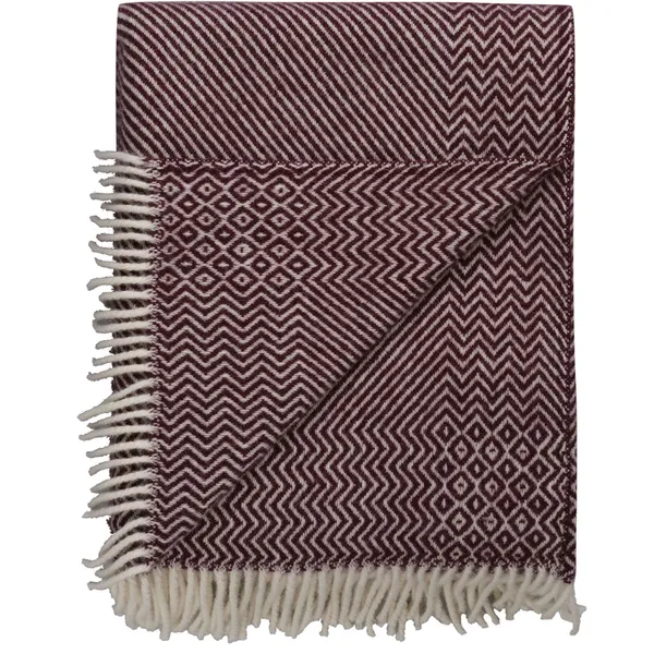 Kattefot Pledd 150x220 cm Burgundy
