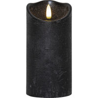 Flamme Rustic LED Blockljus Svart 15 cm