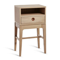 Höllviken Bedside Table Tall Legs Light Grey