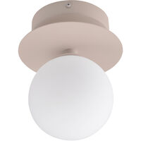 Art Deco Vägg-/Taklampa Mud / Vit
