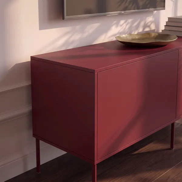 Bloc Tv-Benk 180 cm Garnet Red