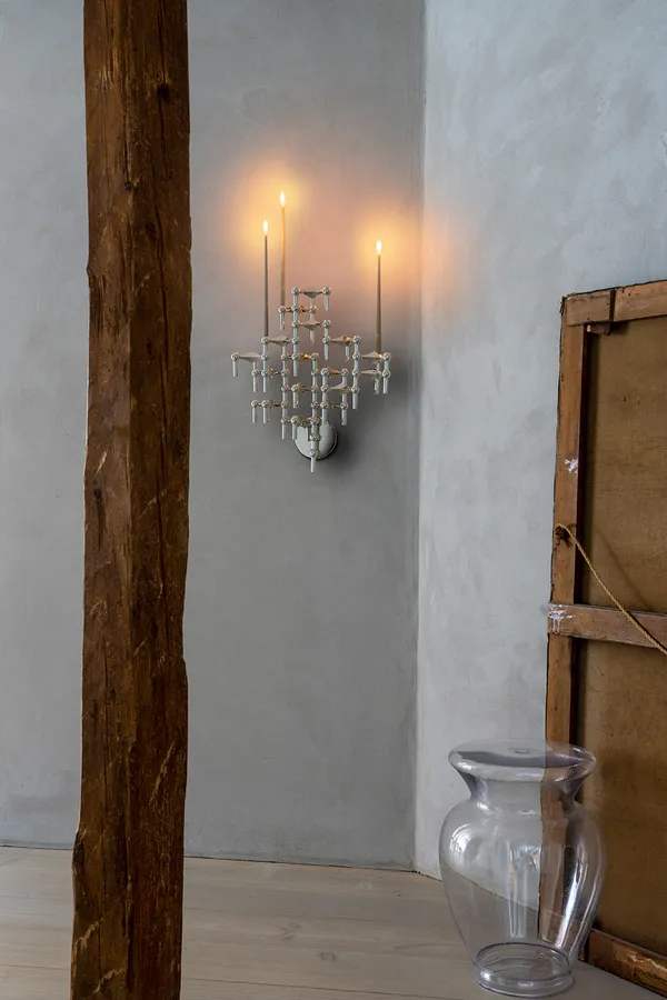 Wall Candle Holder Chrome